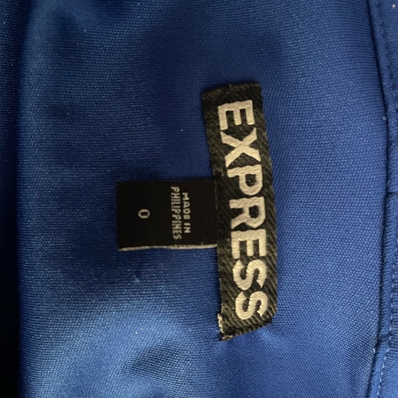 Express off the shoulder blue dress. - Picture 3 of 3